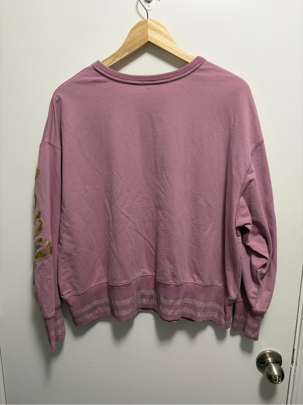 Walt Disney Land 50th Anniversary Holographic Pink Sweatshirt Size XL - Picture 9 of 9